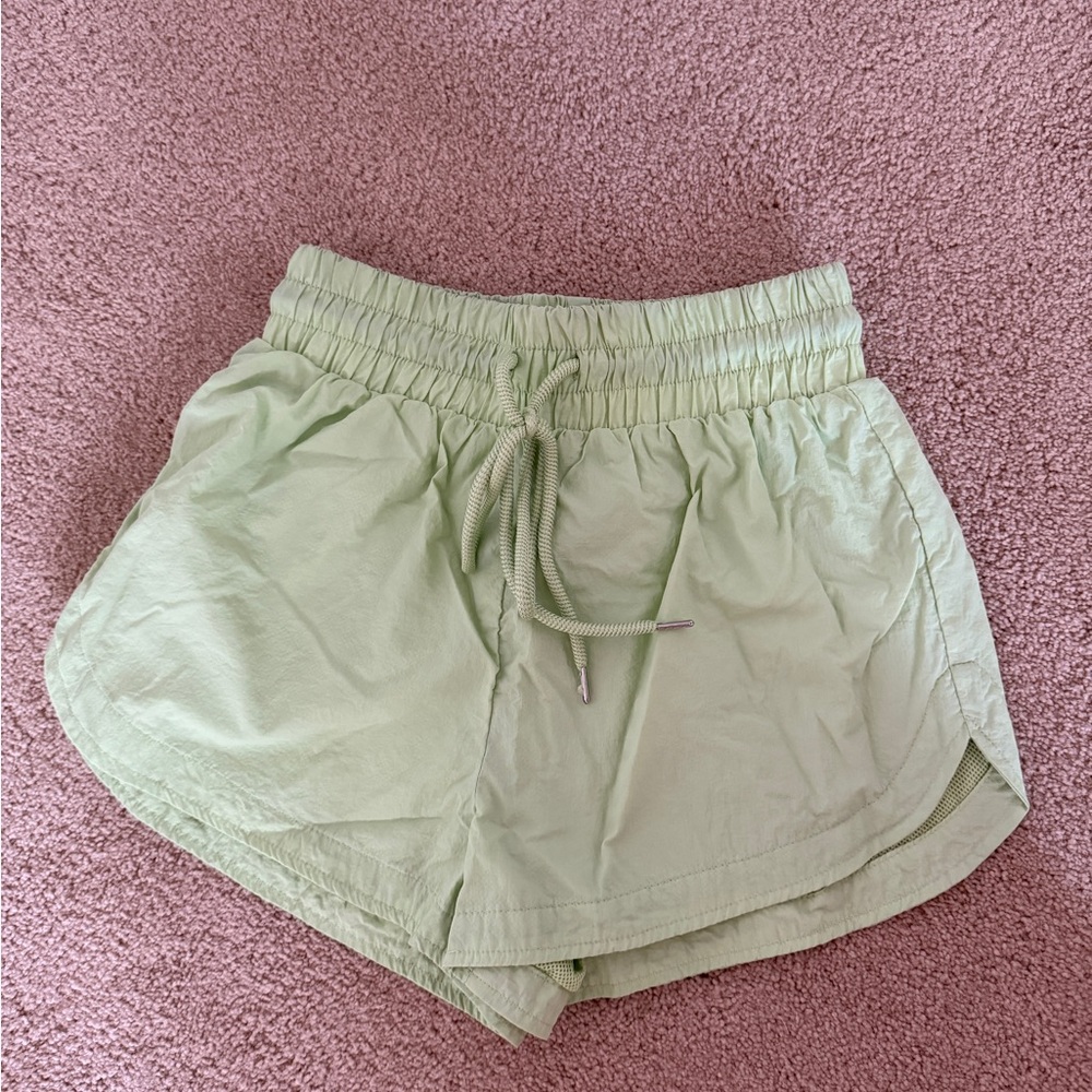 Forever 21 Mint Green Athletic Shorts with Elastic Waistband